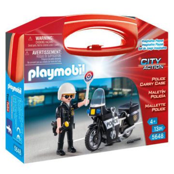 Petite mallette de transport Playmobil 5648 Police p'tit ange enfant tunisie