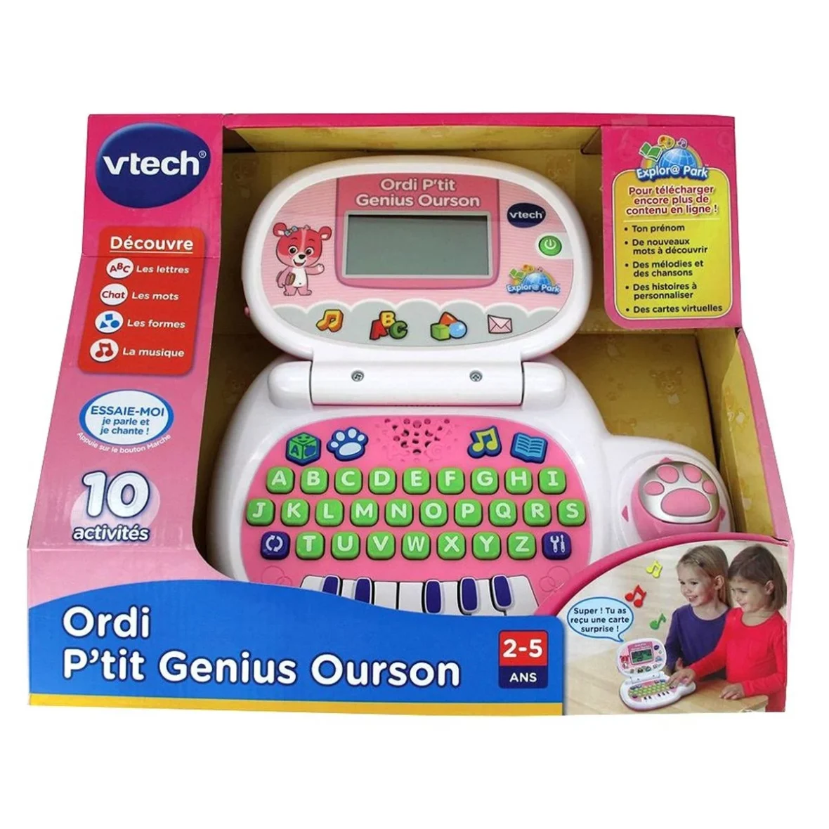 vtech ordi p’tit genius ourson rose.