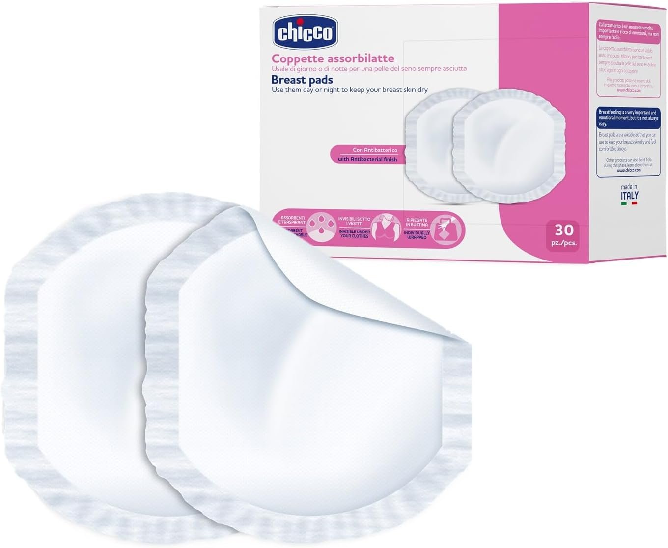 Coussinets antibactérien Chicco 30 pcs