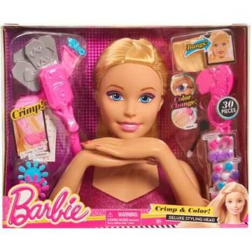 BARBIE Tête à coiffer blonde - Barbie jouet tunisie p'tit ange