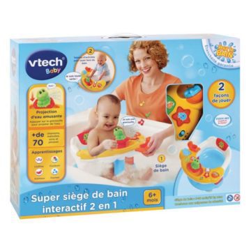 vtech-baby-super-siege-de-bain-interactif-2-en-1 anneau de bain vtech petit ange