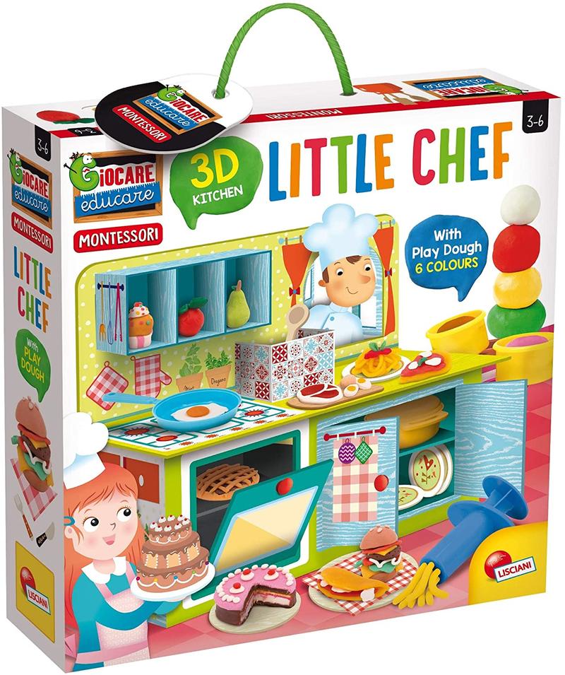 Montessori Little Chef 3D+pâte à modeler