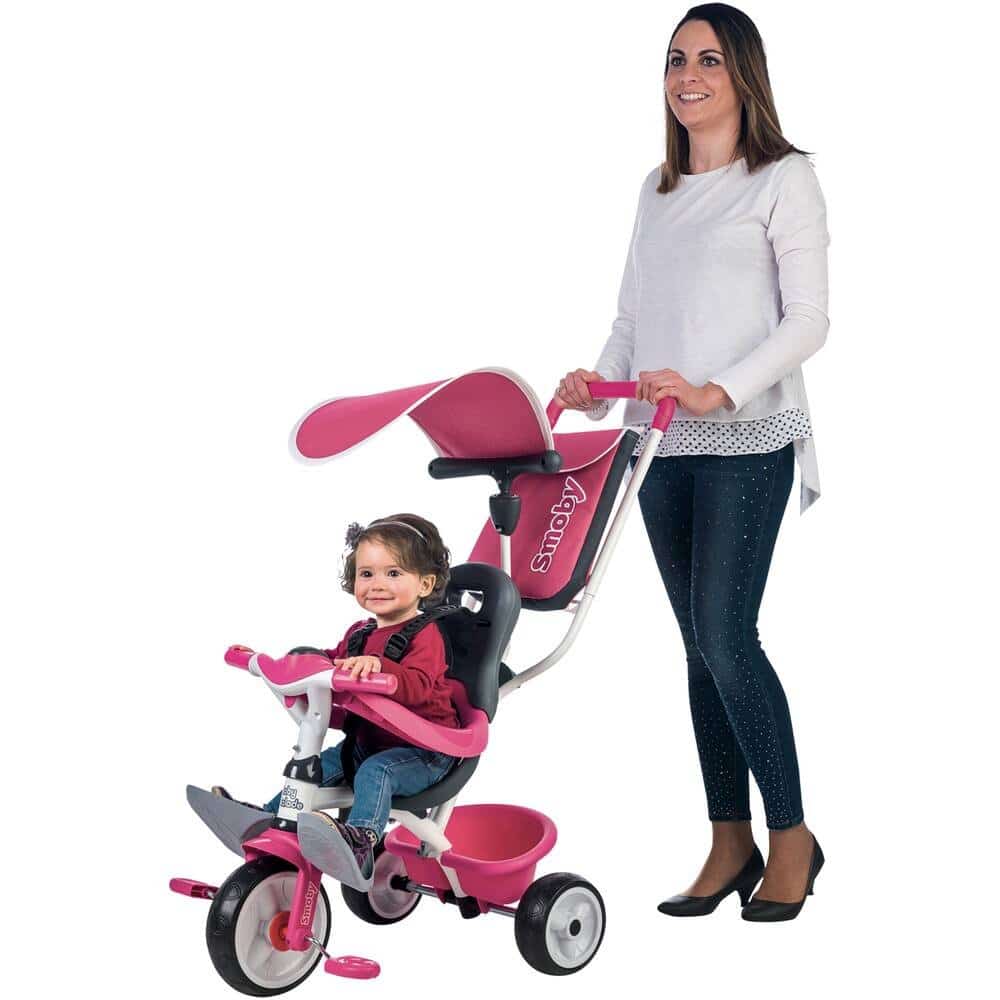 tricycle baby balade rose smoby