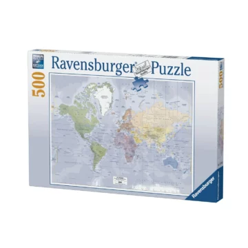 Pour les puzzleurs et les adolescents, le format 500 pièces Carte du monde – Ravensburger est idéal pour profiter de l'activité du puzzle