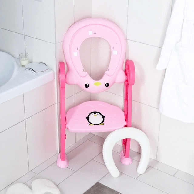 Réducteur de toilette rose