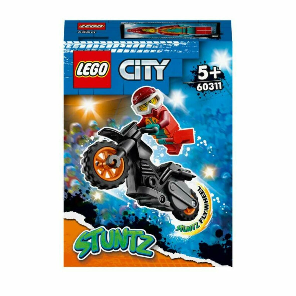 La moto de cascade de Feu Jouet Cascadeur Enfants – LEGO® City 60311