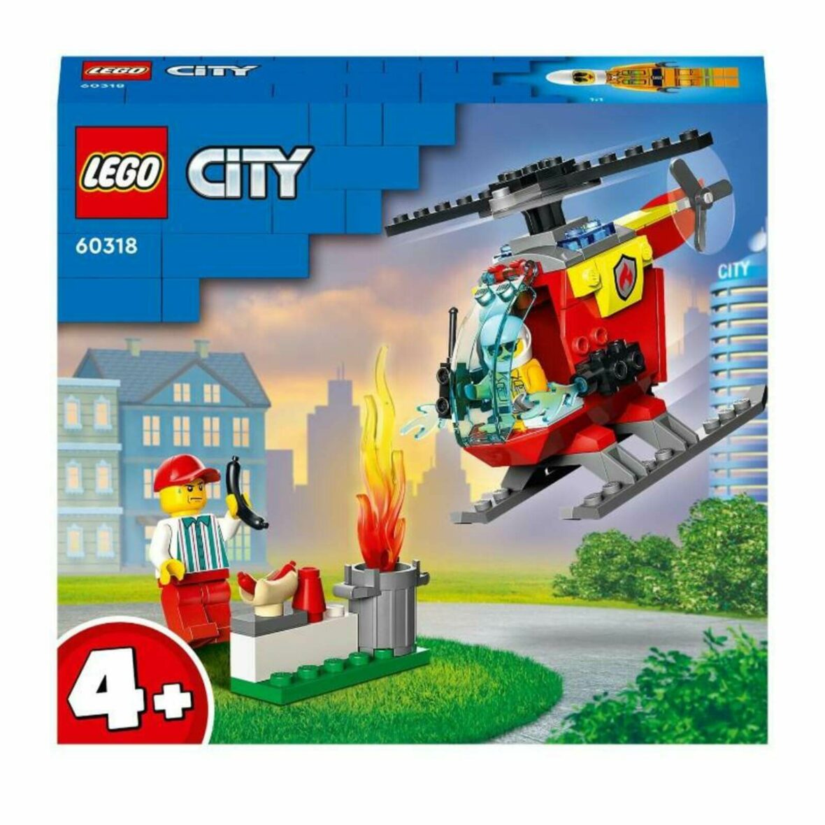L’hélicoptère des pompiers Jouet pour Filles et Garçons – LEGO® City 60318