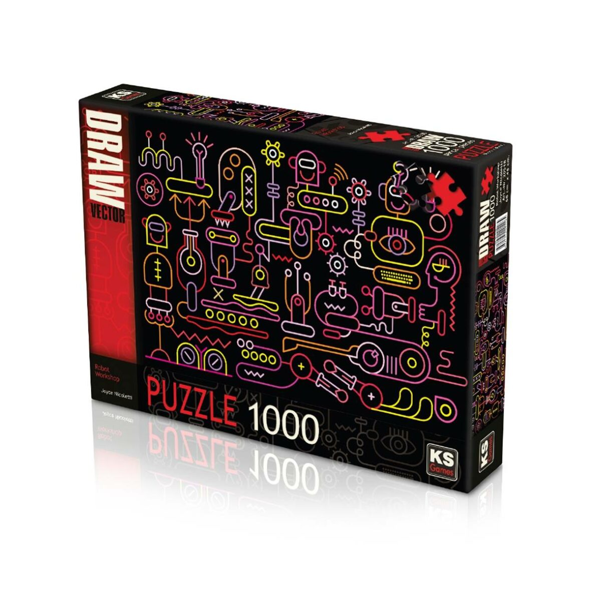 puzzle 1000 pcs robot workshop – ks games