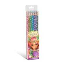 Wooden color pencils 6 pack - Nebulous stars
