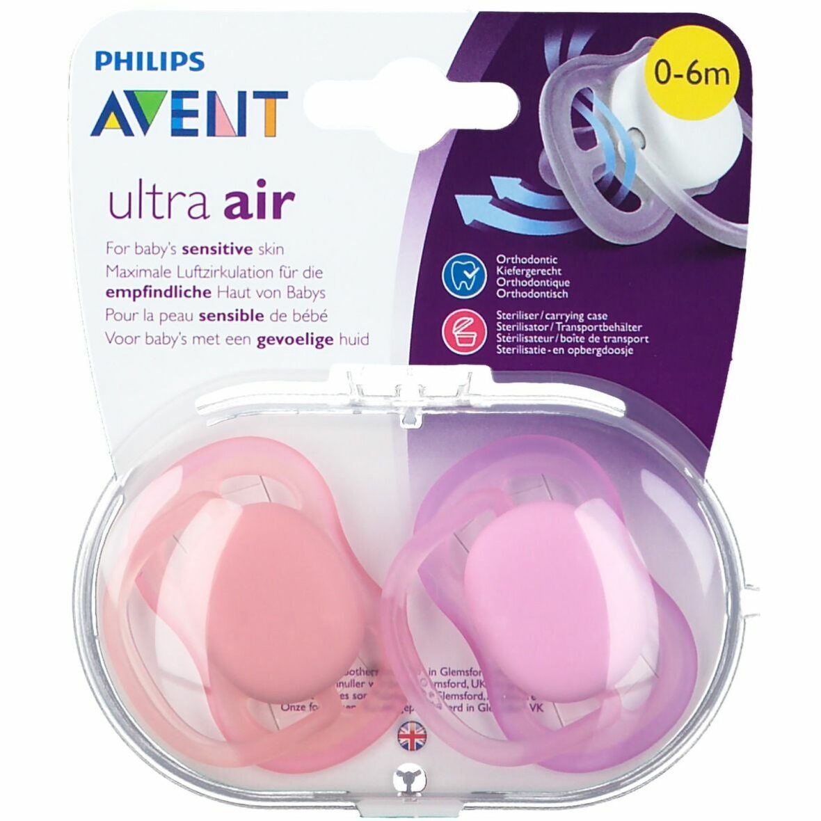 Sucette Ultra Air 0-6m – Philips Avent