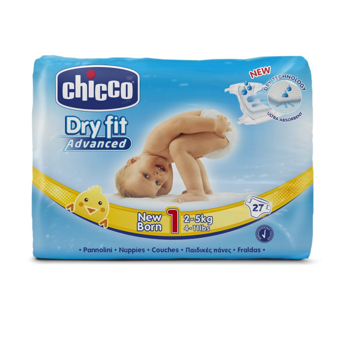 Couche Chicco DRYFIT 2-5 KG