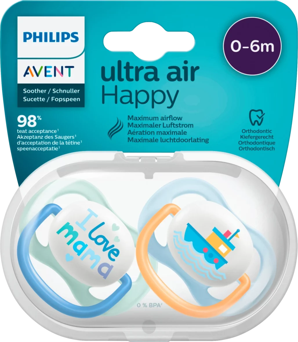 Sucette Ultra Air Happy 0-6m – Philips Avent