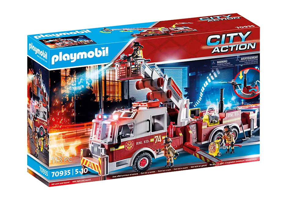 Camion De Pompier Avec Echelle – Playmobil