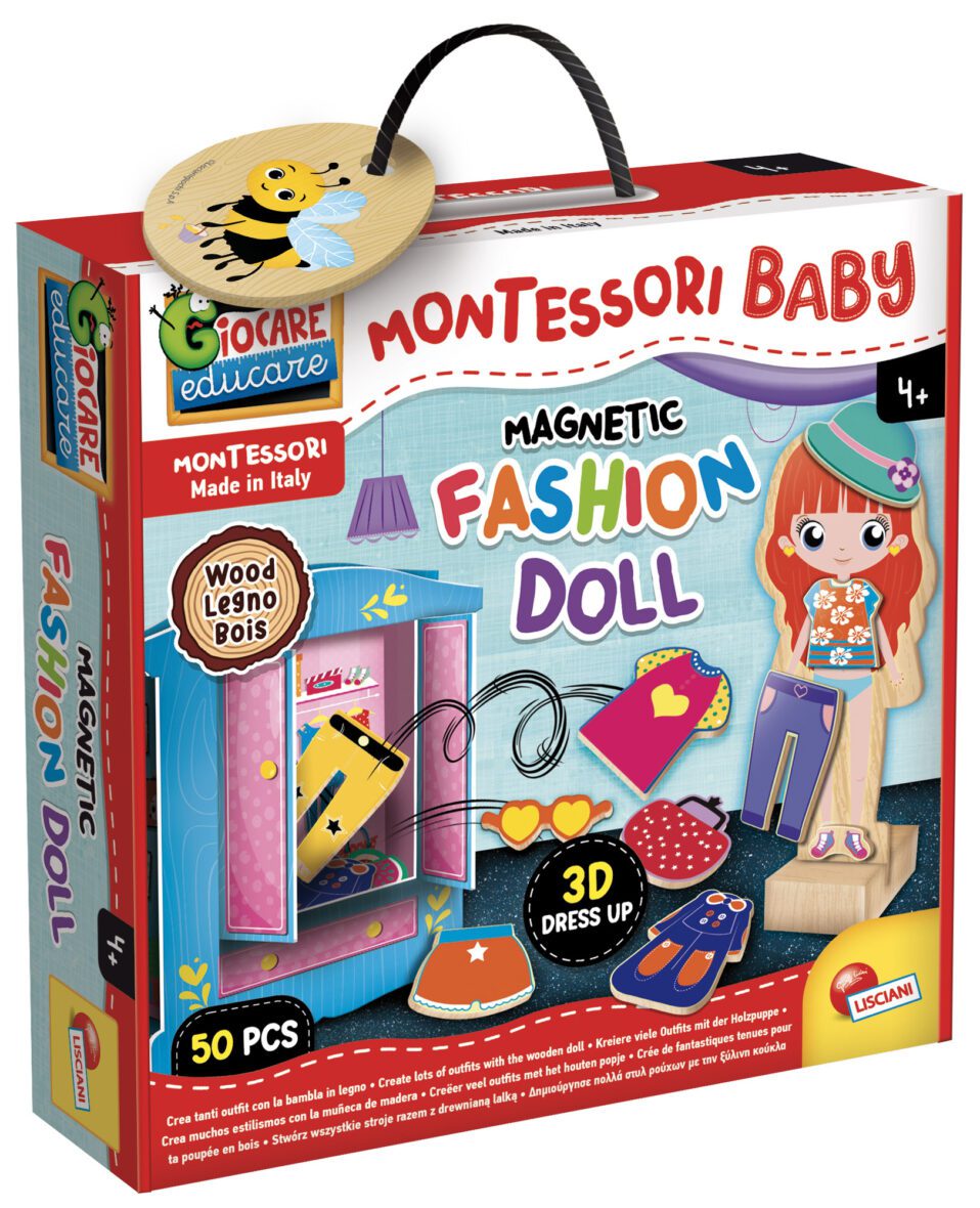 Montessori bois fashion doll – Lisciani