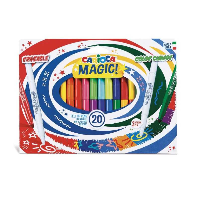 Coffret 20 feutres magic color – Carioca