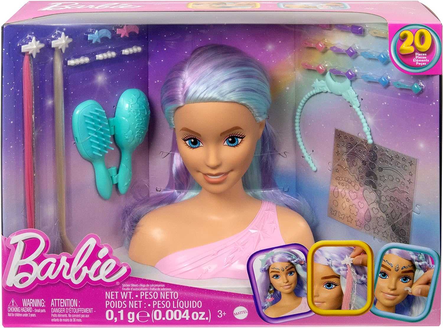 Barbie poupée tête à Coiffer – Mattel