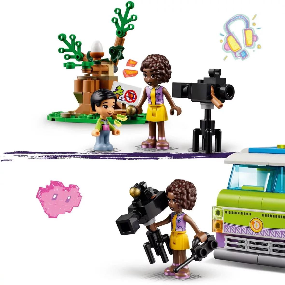 LEGO Friends aliya- peter- darrel