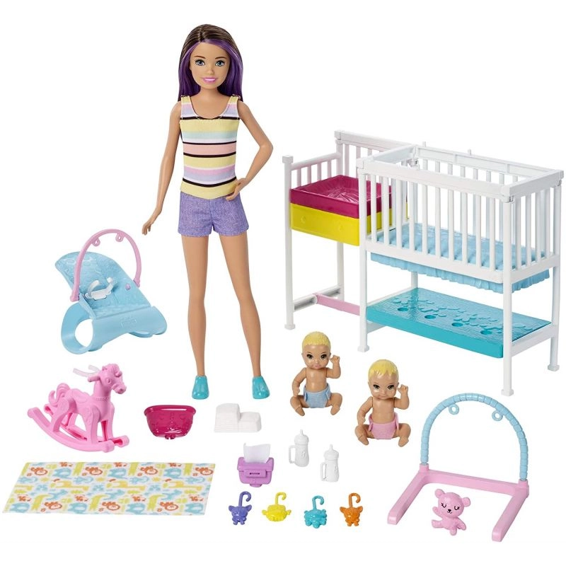Barbie skipper babysitters chambre jumeaux – mattel