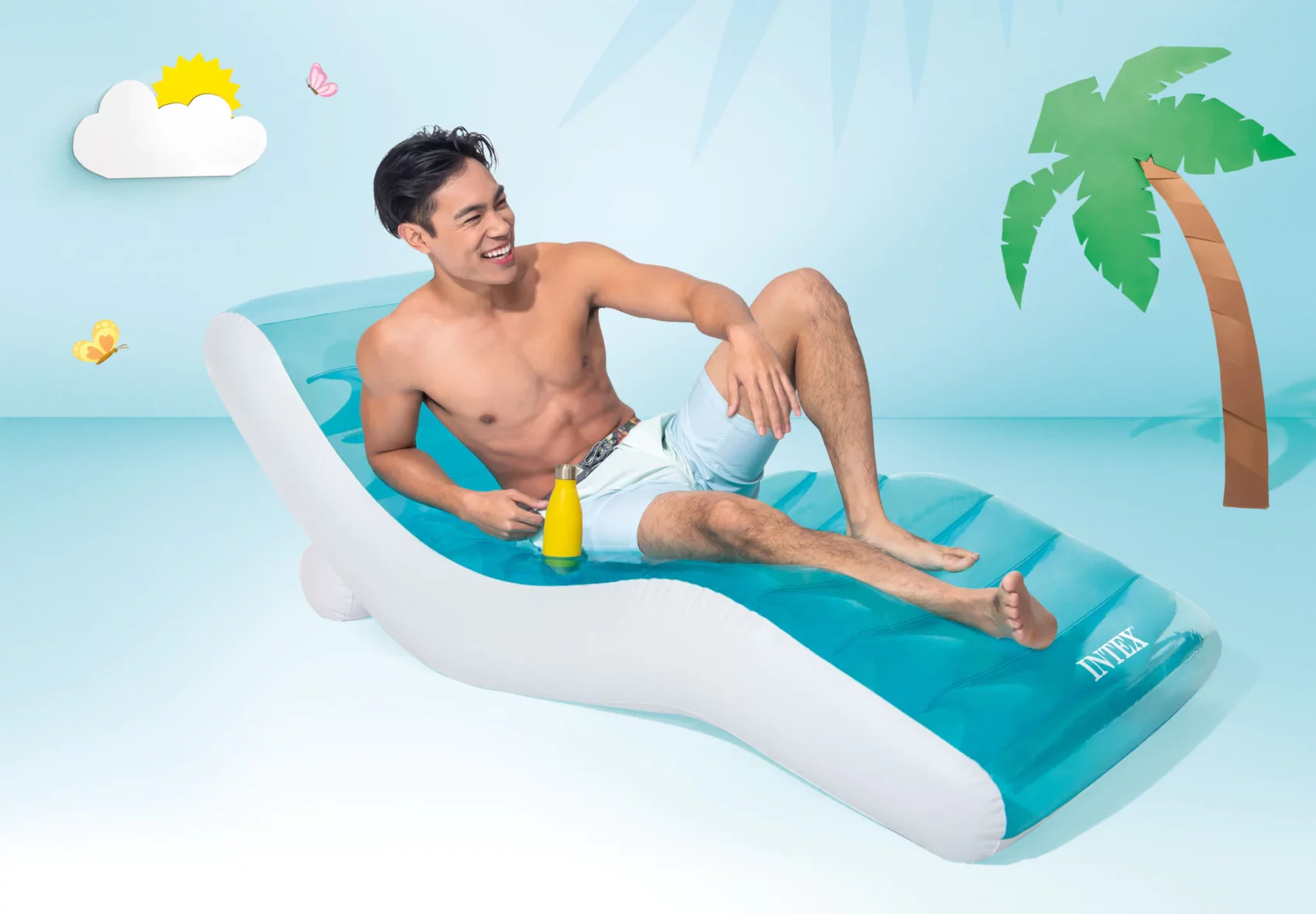 Chaise longue gonflable – Intex