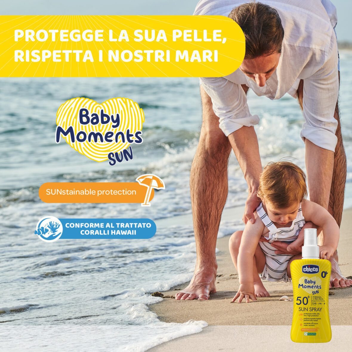 Chicco Baby Moments Solar SPF50+ Spray 