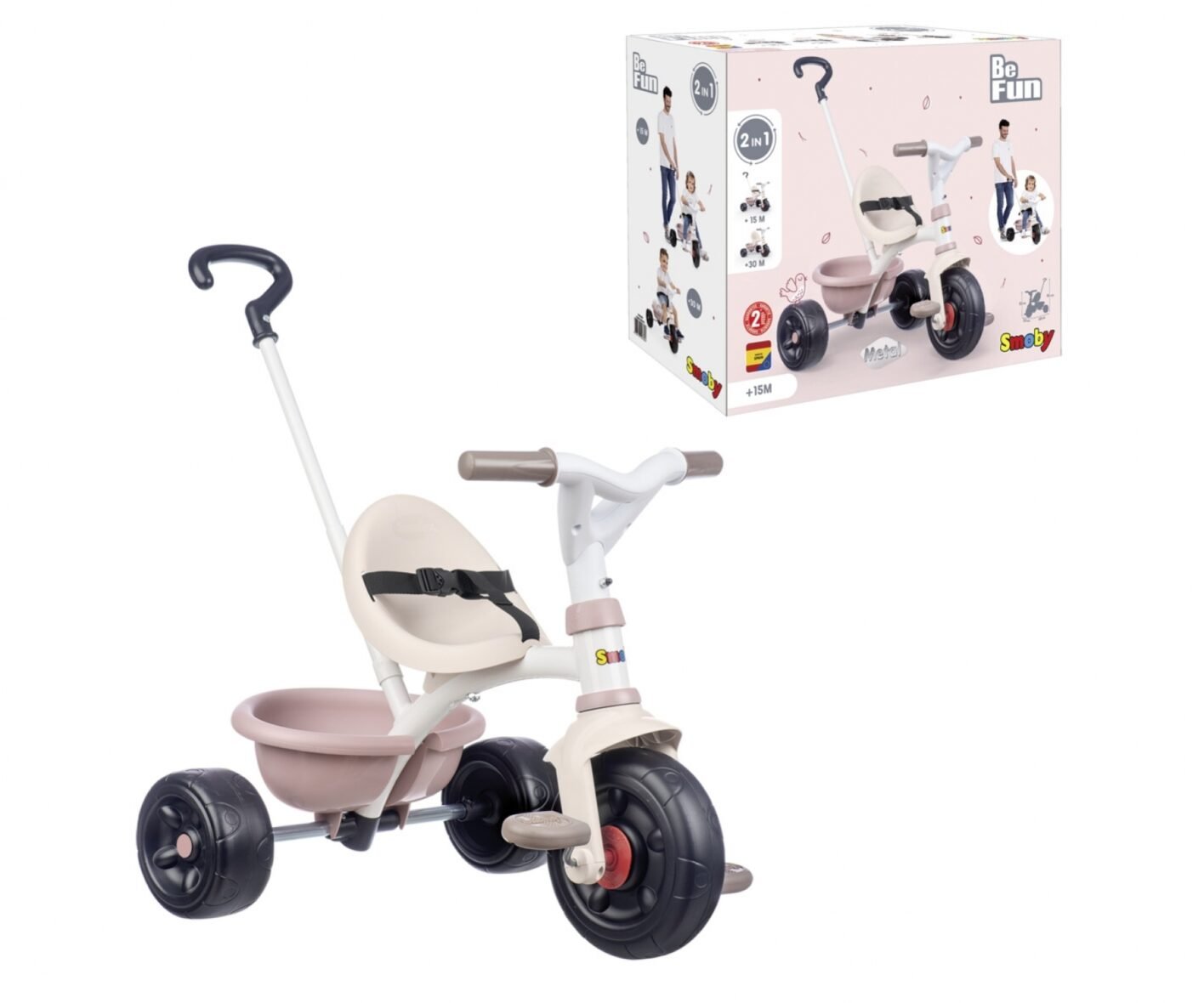 smoby tricycle be fun rose….