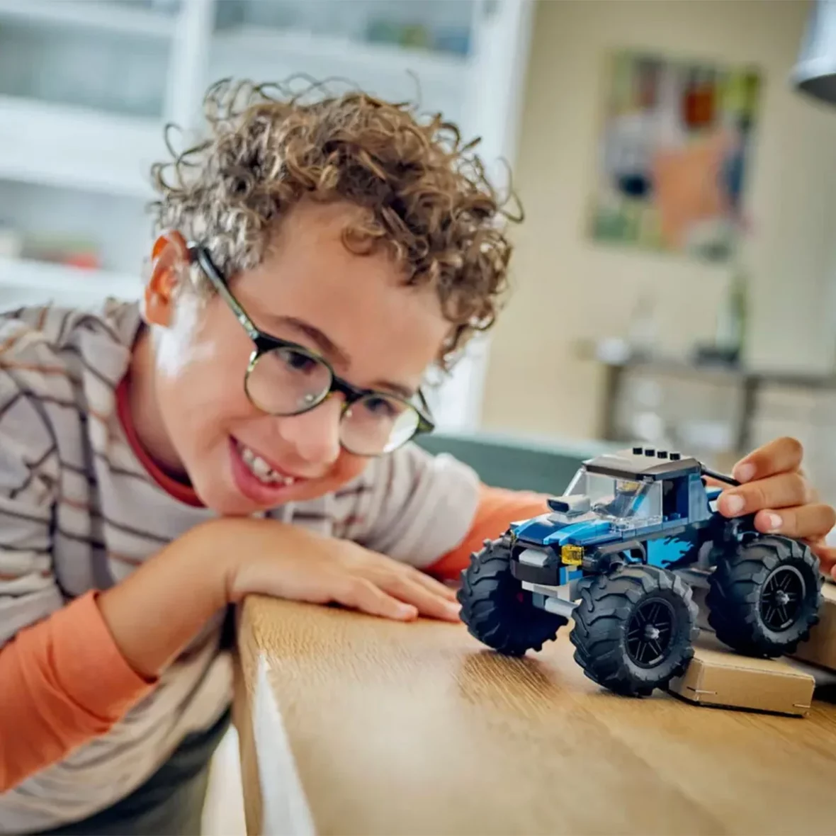 Blue Monster Truck