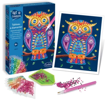 Tableau-a-diamanter-hibou