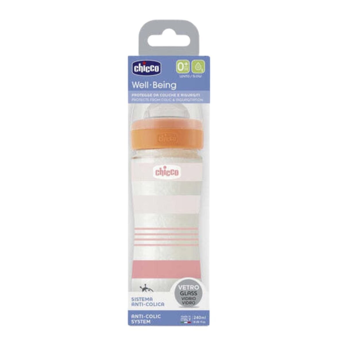 Biberon en verre à débit lent 240 ml -Chicco