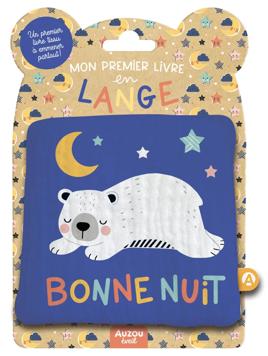 Mon premier livre tissu en lange : Bonne nuit