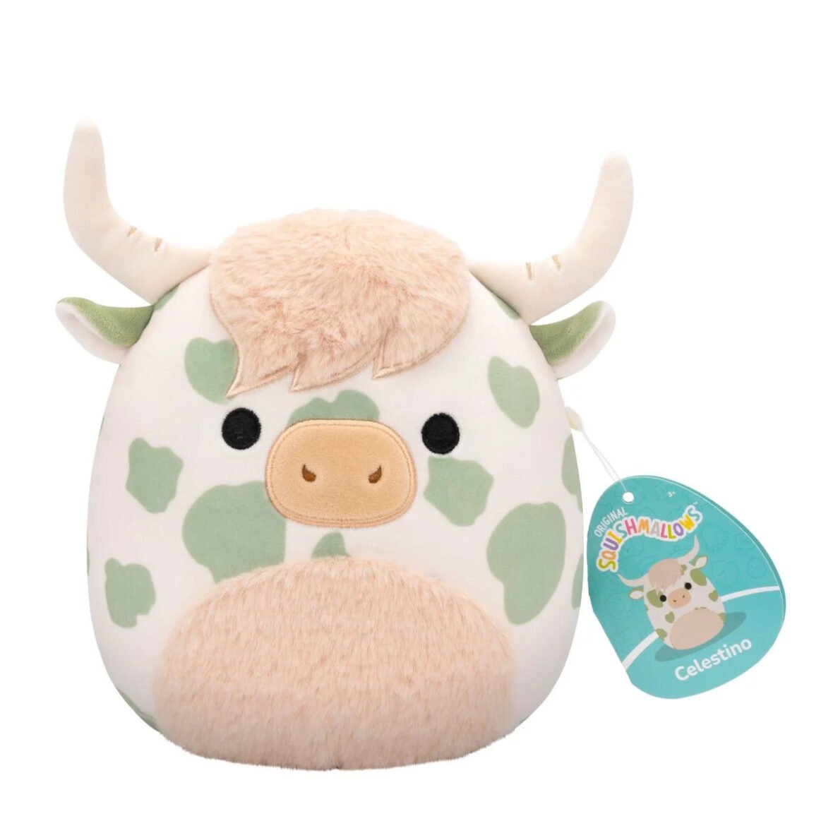 SQK-LITTLE PLUSH SAGE  GREEN SPOTTED HIGHLAND