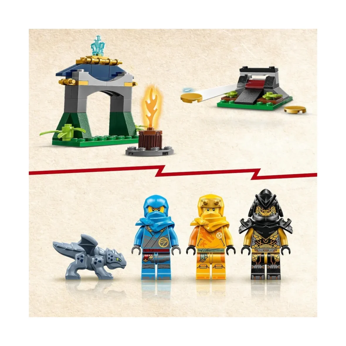 ninjago 71798 le combat du dragon Nya et Arin …
