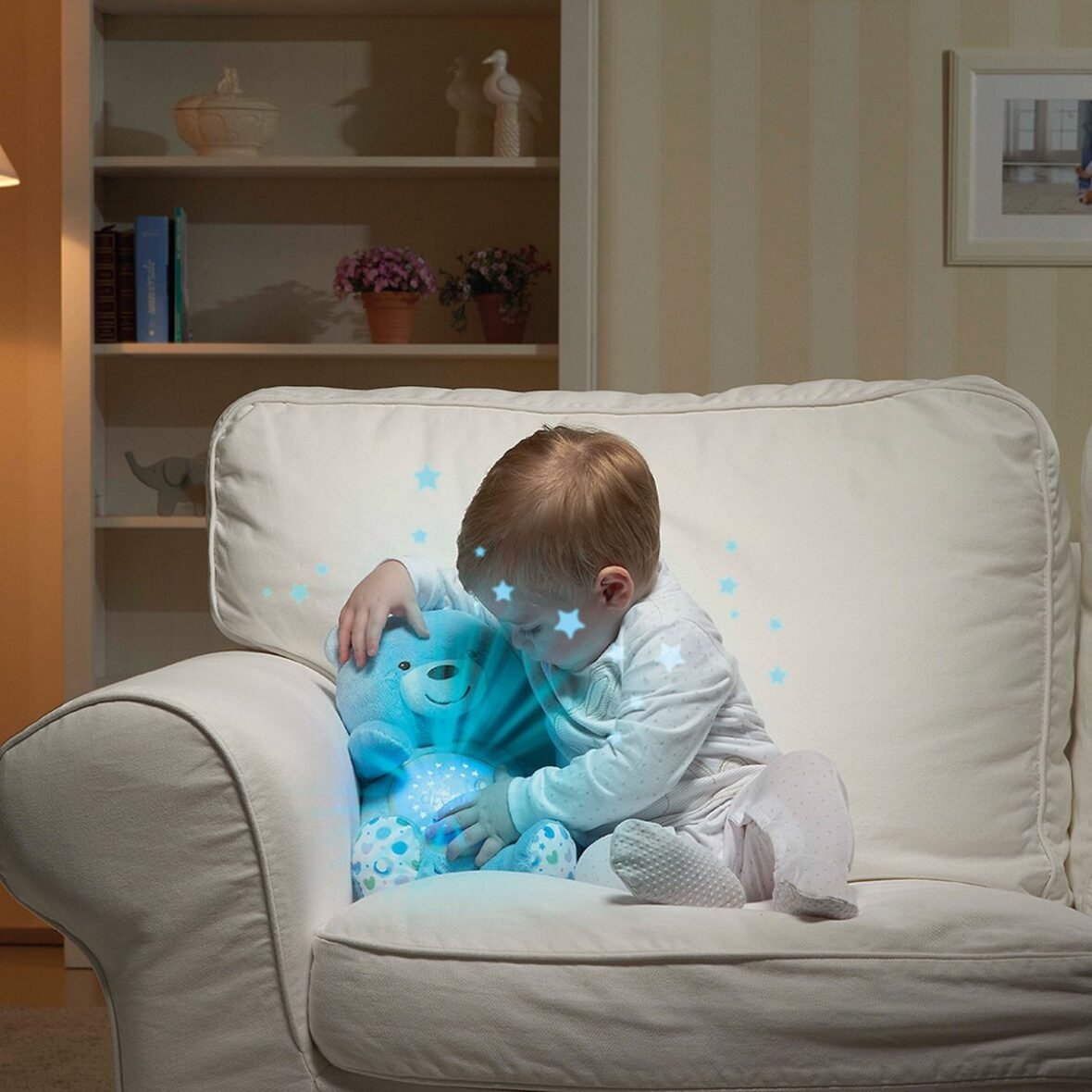 Ourson projecteur baby bear bleu – Chicco