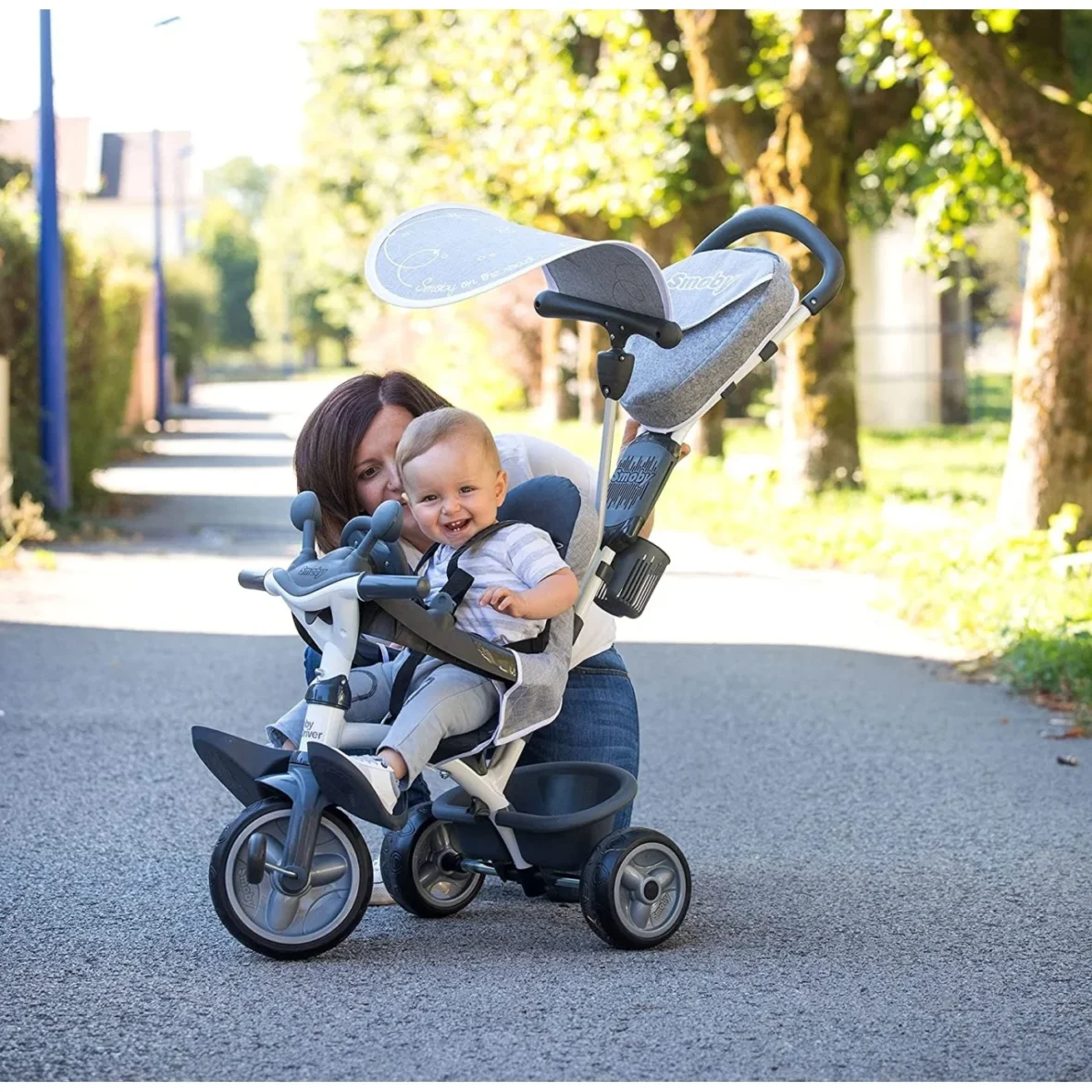 Tricycle Baby Driver Plus Gris Smoby…