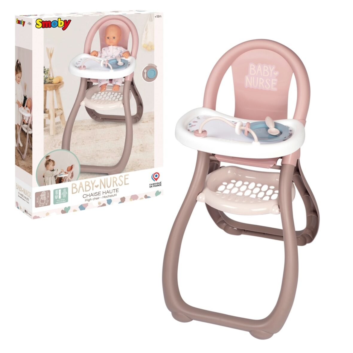 chaise haute pour poupée