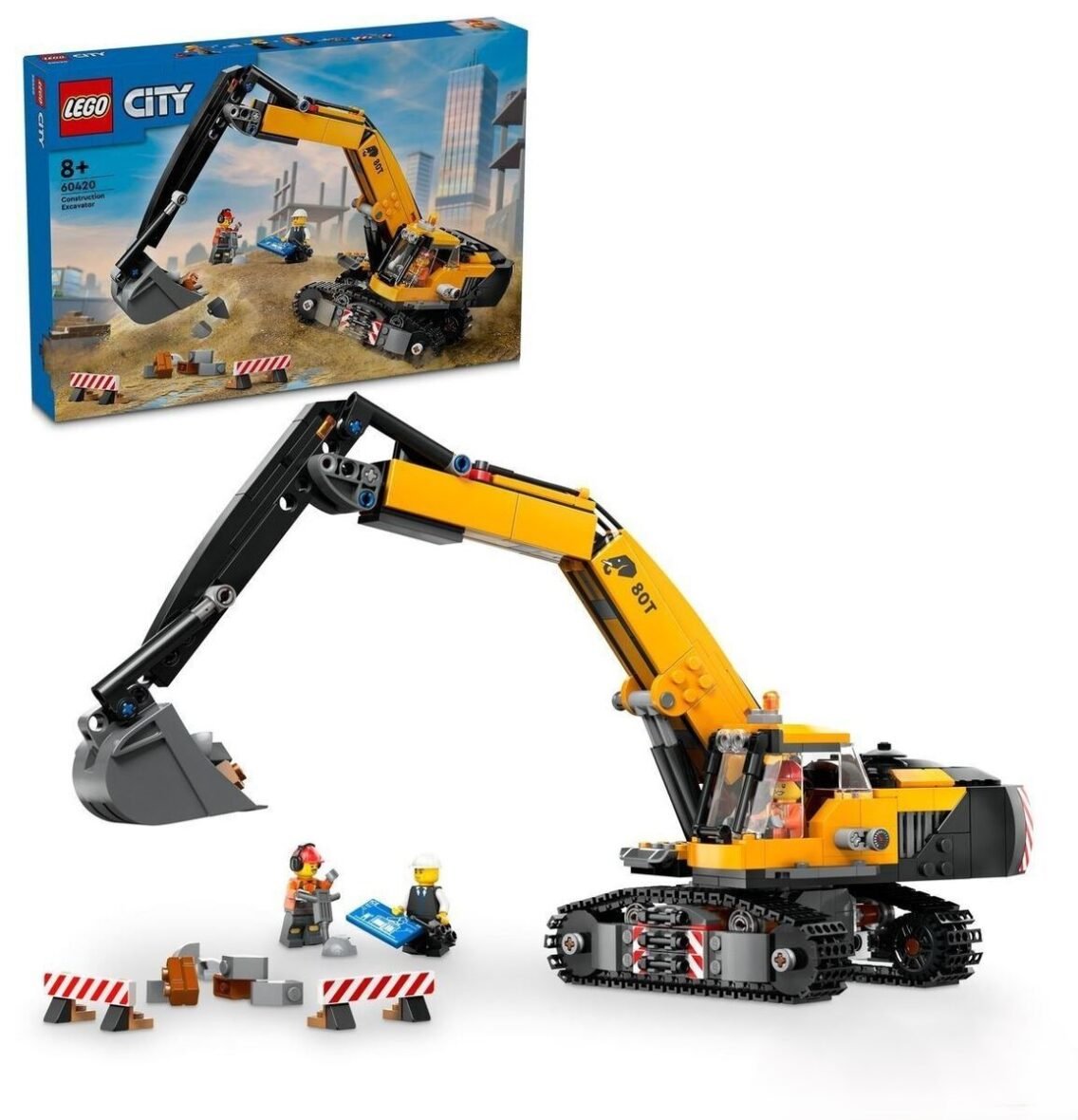 La pelleteuse de chantier jaune – LEGO