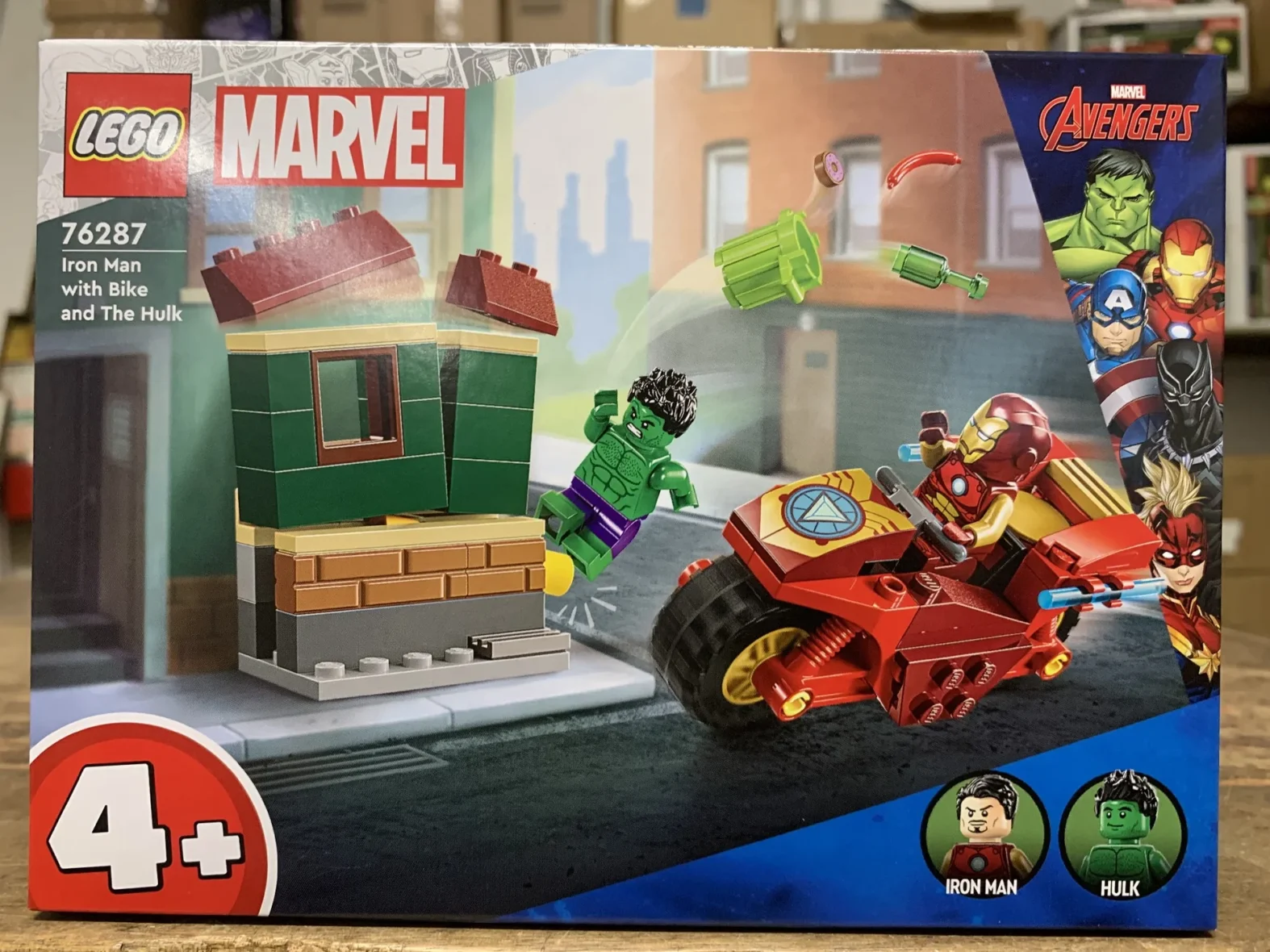 Iron Man avec une moto et Hulk – LEGO