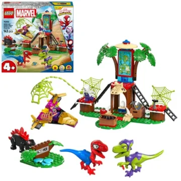 LEGO-Spidey-contre-le-raptor-de-Gobby