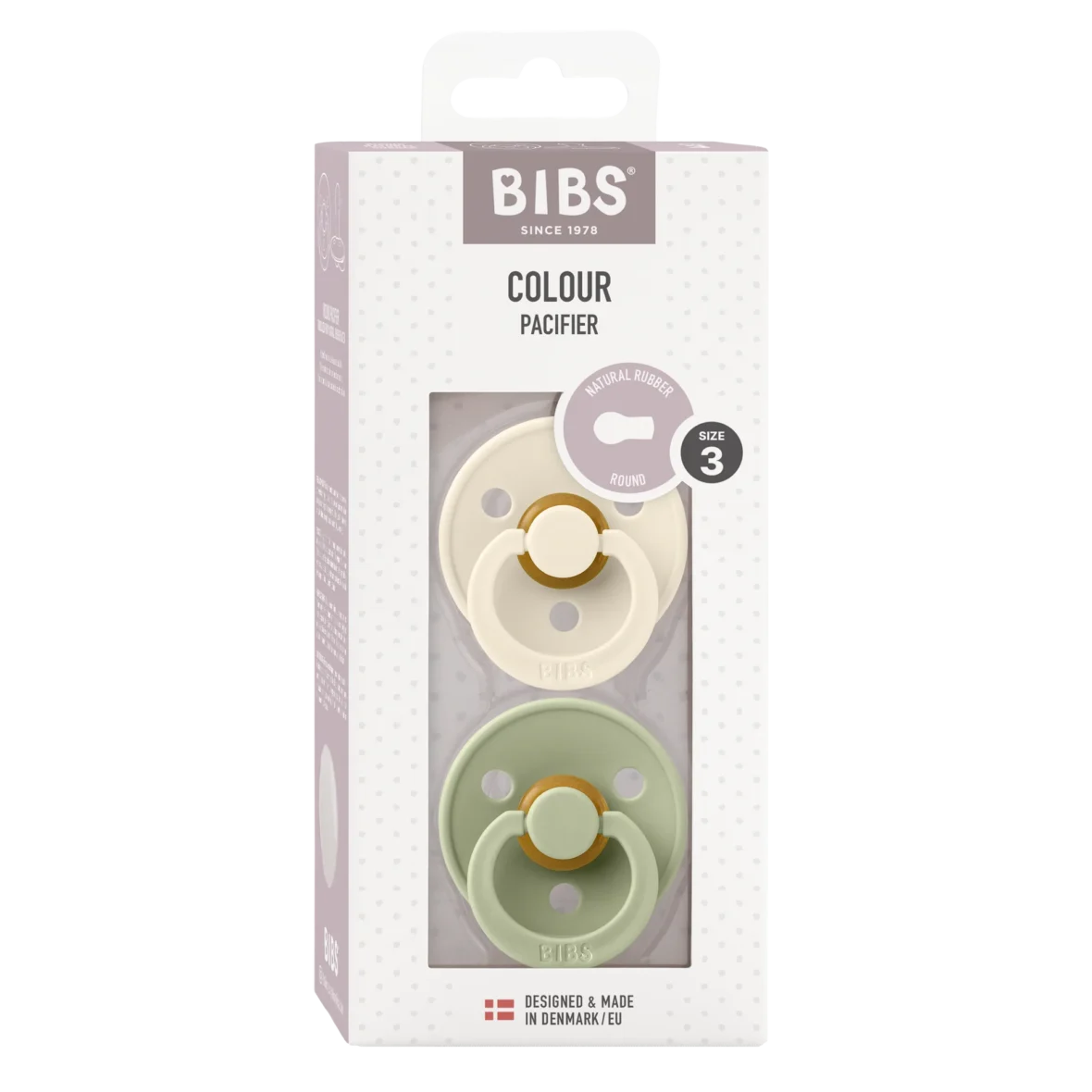 bibs sucette ivory sage