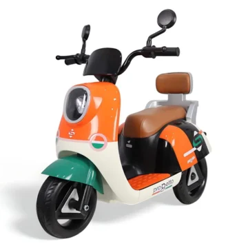 Moto vespa electrique orange