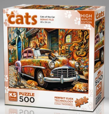 Puzzle-Chats-sur-la-voiture-KS
