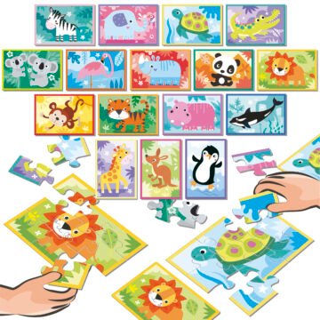 Puzzle-battle-junior-animals-Educa