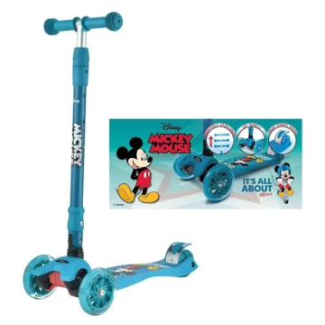 Scooter-Pliable-avec-Roues-Lumineuses-a-LED-Mickey-Mouse