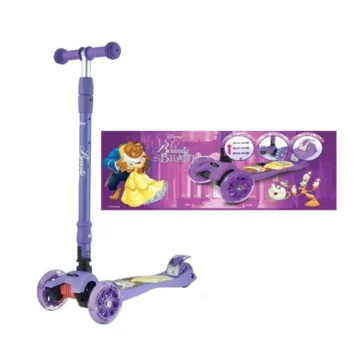 Trottinette-Scooter-Pliable-avec-Roues-Lumineuses-a-LED-Belle