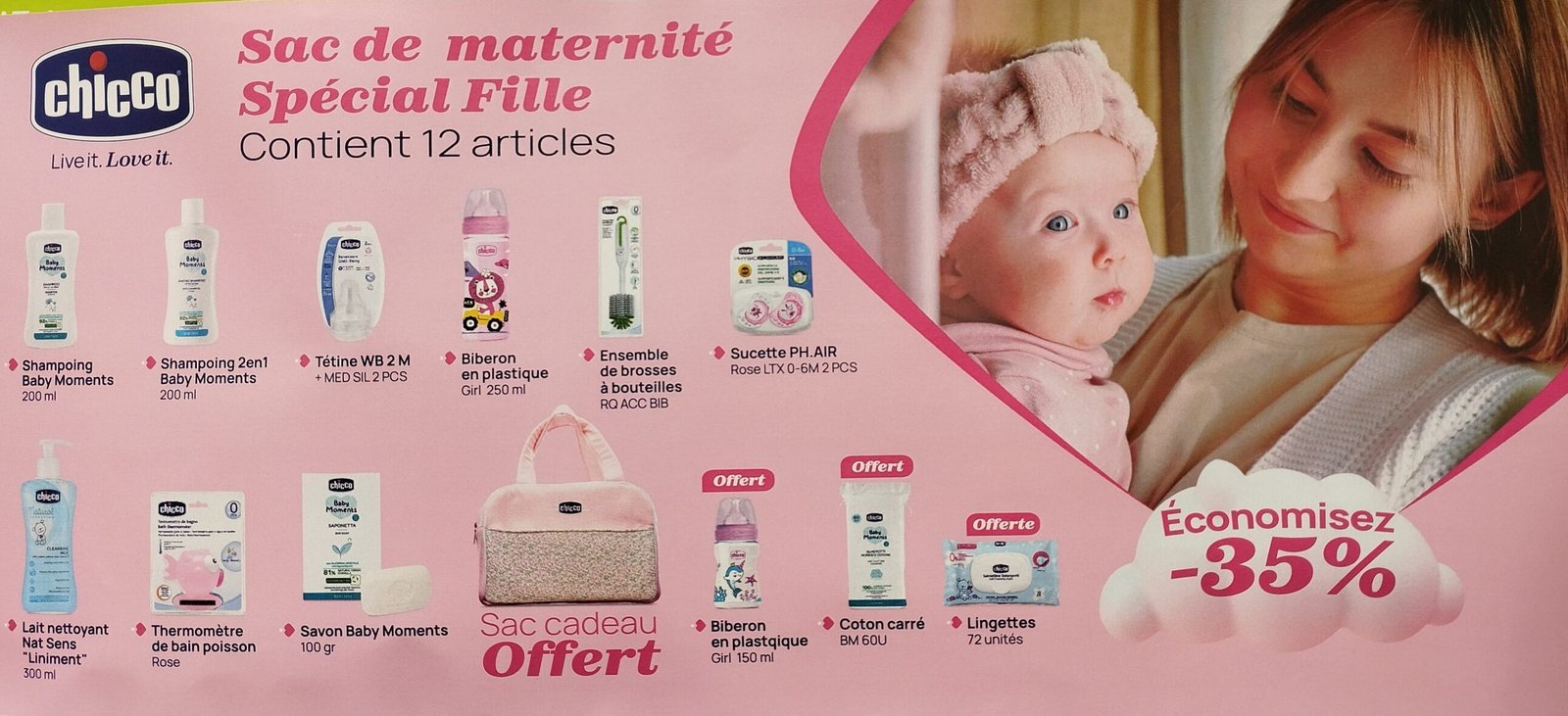 coffret de maternité chicco.