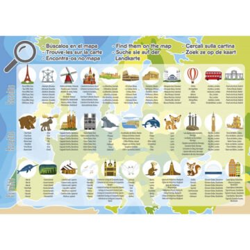 PUZZLE 150 PIECES CARTE D'EUROPE