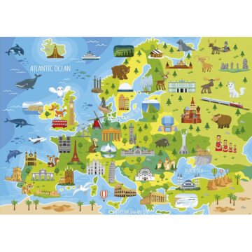 PUZZLE 150PCS CARTE DU MONDE