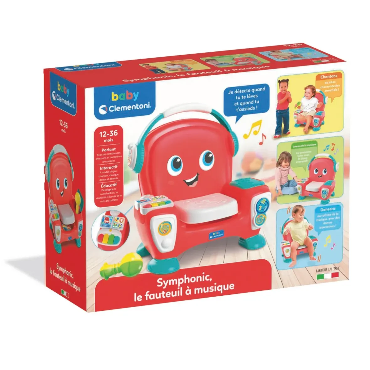 Baby clementoni – symphonic mon fauteuil a musique interactif..