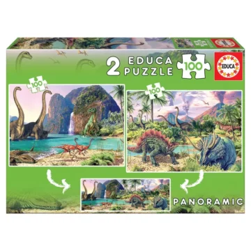 Puzzles-2-x-100-pieces-dino-world