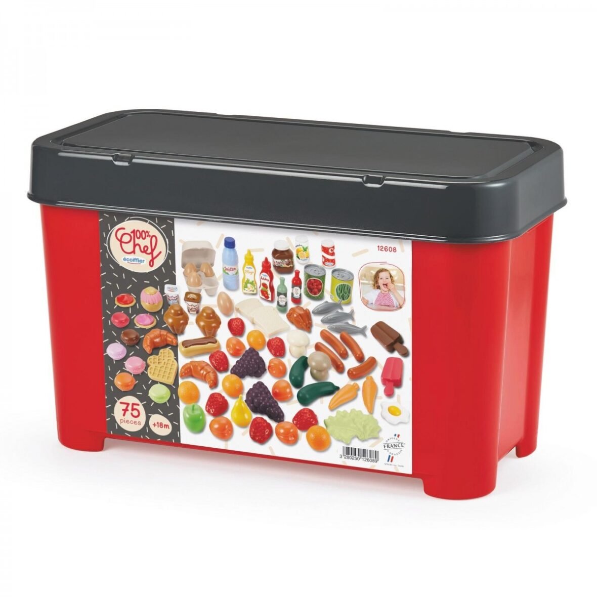 Coffret Fruits et Légumes 75 pièces – Ecoiffier
