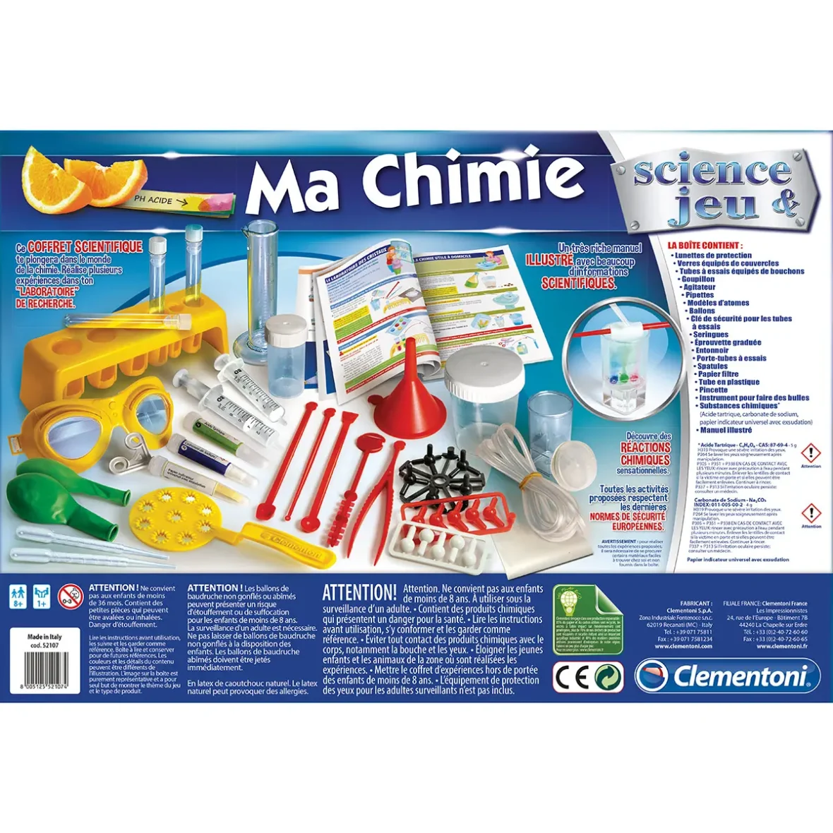 ma chimie jeux scientifiques clémentoni.